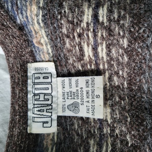 Jacob virgin wool v-neck button up sweater - Picture 3 of 5